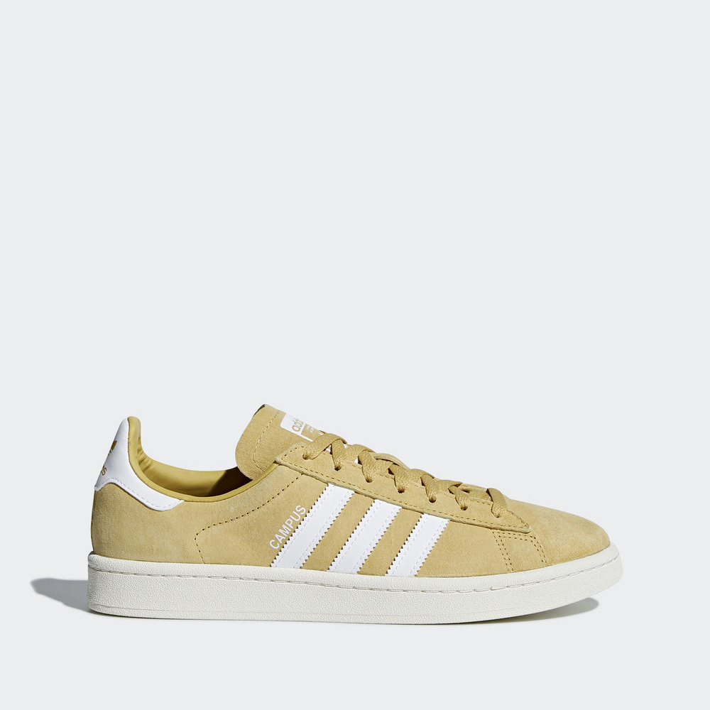 Adidas Campus - Originals ανδρικα - Κίτρινα/Ασπρα/Ασπρα,Μέγεθος: EU 36 – 54 2/3 (975YTEAS)